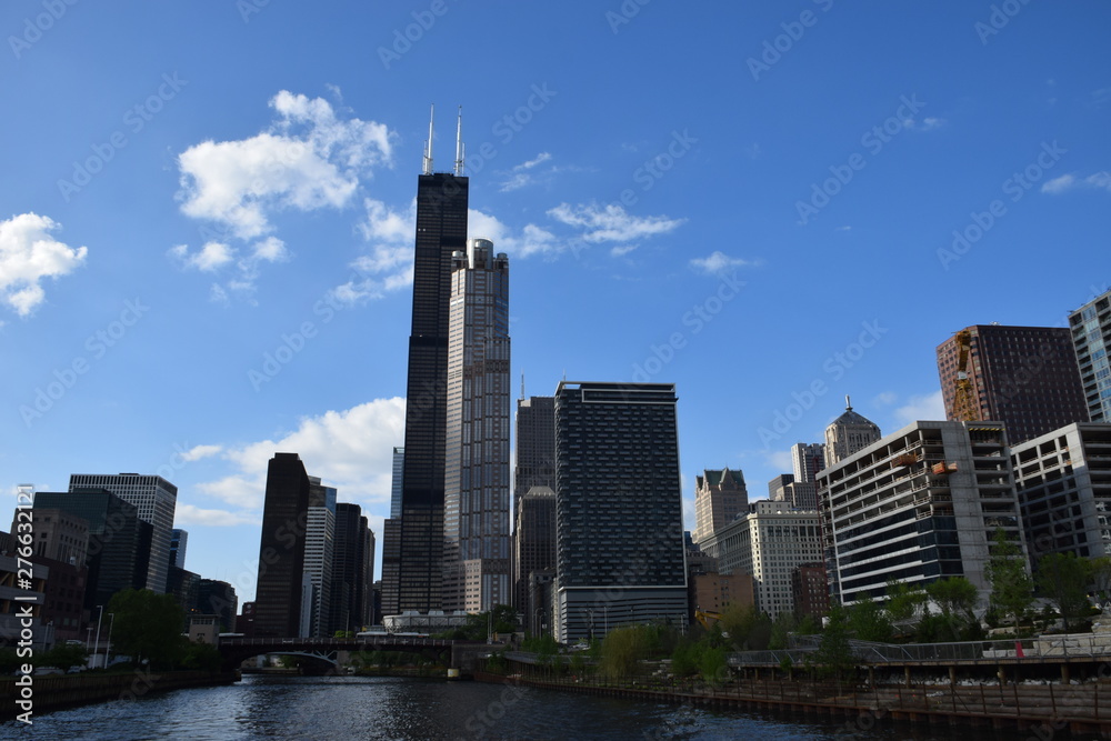 Chicago River and Sears Tower