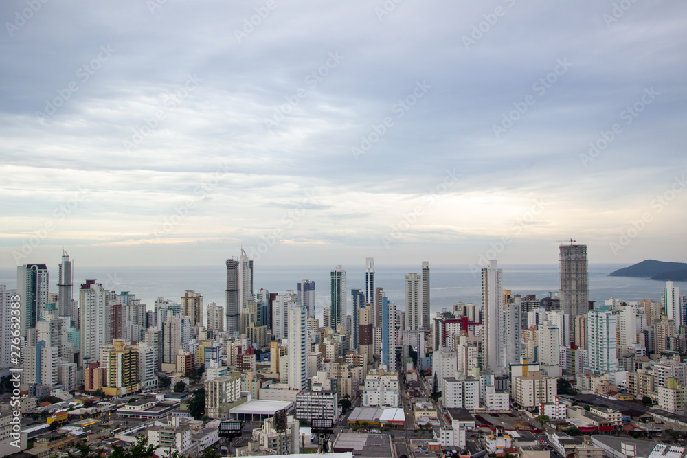 of the city of Balneario Camboriu in Santa Catarina Brazil