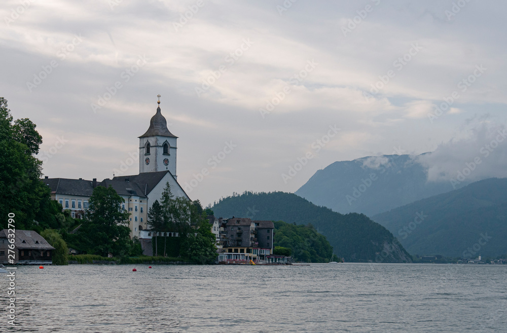 Church on St Wolfgangsee in Austria