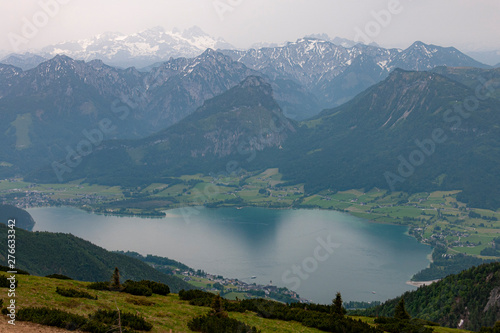 View of St. Wolfgangsee in Austria