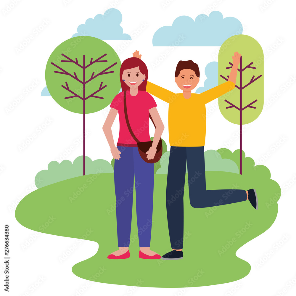 happy young people natural outdoors happy young people natural outdoors