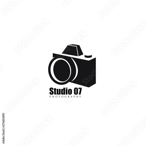 Mirrorless simple camera logo for modern photography