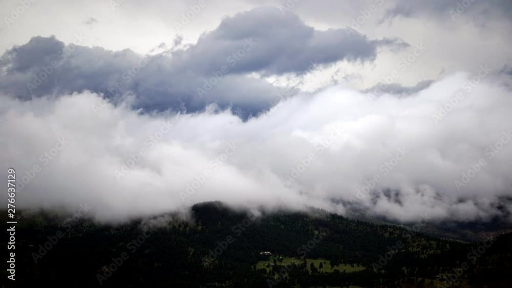 Time lapse of clouds floating over snow capped mountains Time lapse of clouds floating over snow capped mountains