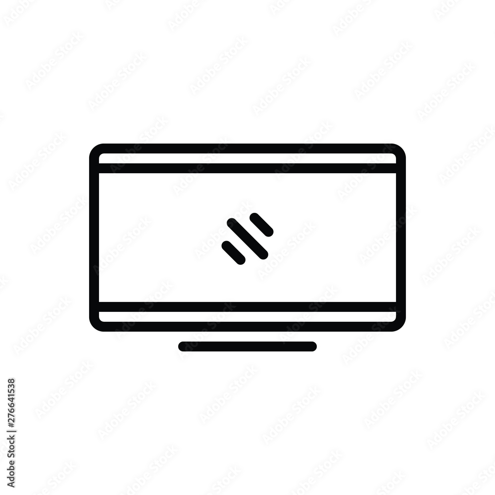 Black line icon for display Black line icon for display