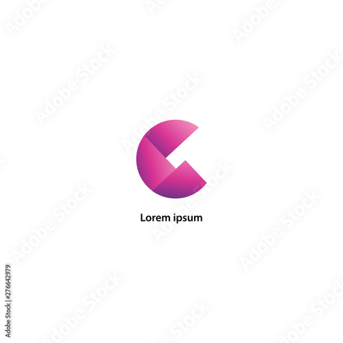 C Letter logo. Letter C logo vector design 