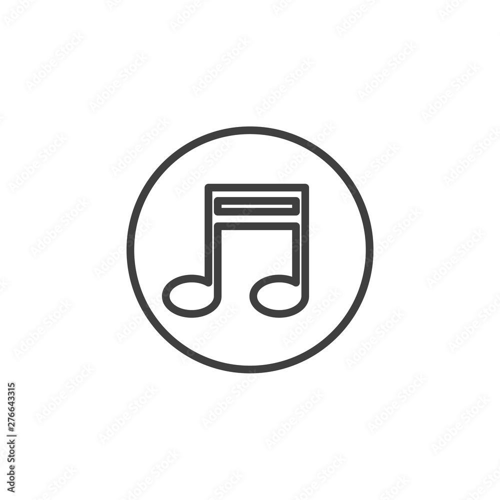 Music note icon symbol template black color editable. simple logo vector illustration for graphic and web design. Music note icon symbol template black color editable. simple logo vector illustration for graphic and web design.