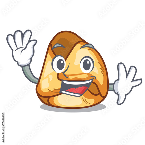 Waving fusi istriani isolated with the character