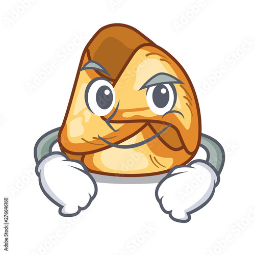 Smirking fusi istriani isolated with the character