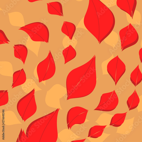 Beautiful leaf colors pattern scene abstract vector wallpaper backgrounds