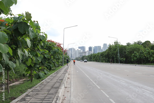 Photography road in the Bangkok Thailand