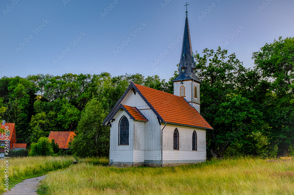 Holzkirche Elend im Harz Abendstimmung Sonnenuntergang