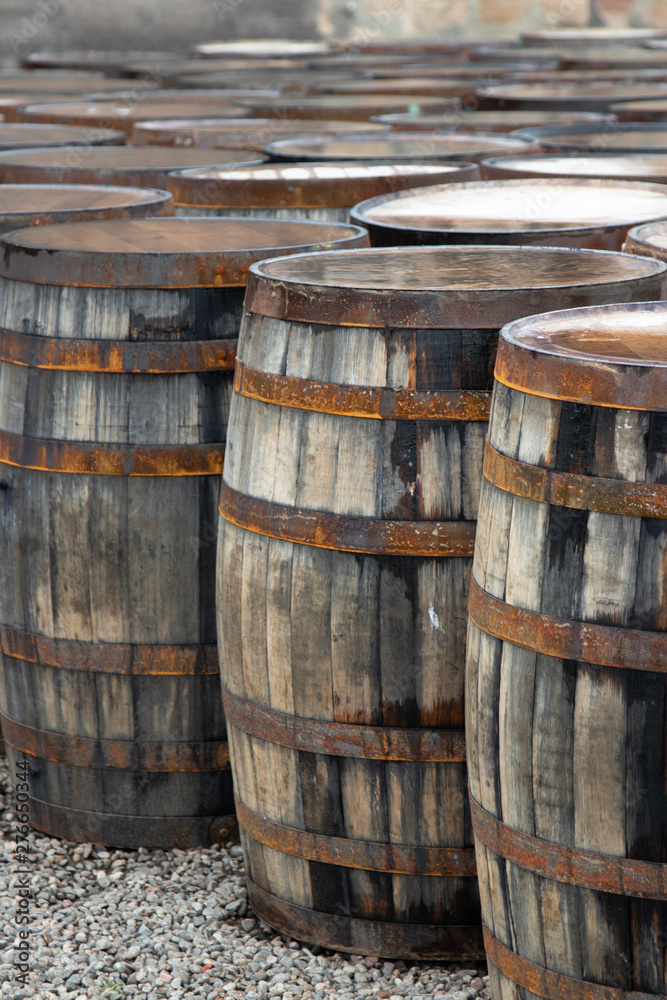 Fototapeta premium Whisky Barrels, Scotland