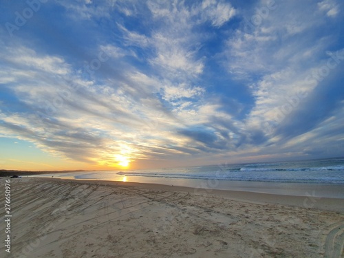 sunset over the beach - North Stradbroke Island 