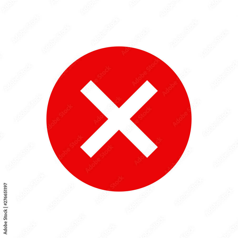Cross and Check mark symbol icon vector Cross and Check mark symbol icon vector
