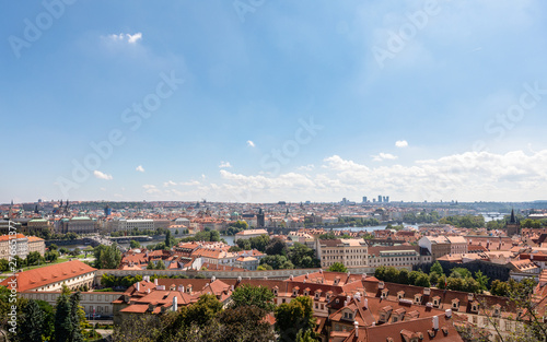 Cityscape and Skyline of Prague viewed from the Palace, Prague, Czech Republic 