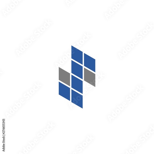 Construction business logo with the initials letter S 