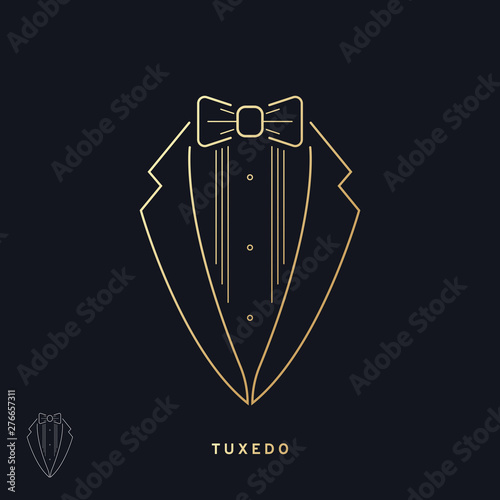 Elegant tuxedo icon, vector illustration EPS 10