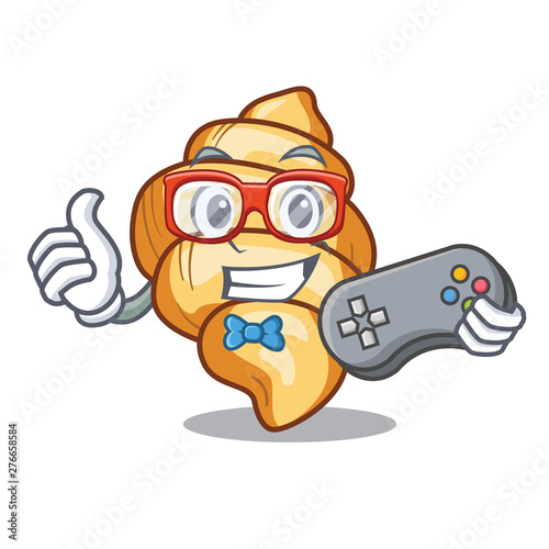 Gamer pasta gnocchi cooked in mascot pan