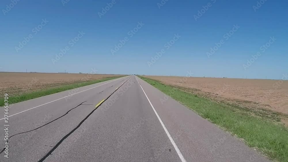Driving Past Endless Flat Farmland- North Central Texas Driving Past Endless Flat Farmland- North Central Texas