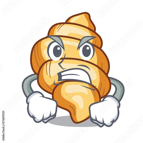 Angry pasta gnocchi cooked in mascot pan