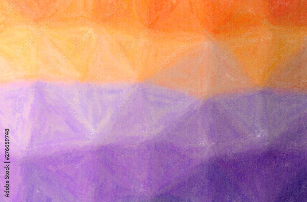Abstract illustration of orange, purple Wax Crayon background