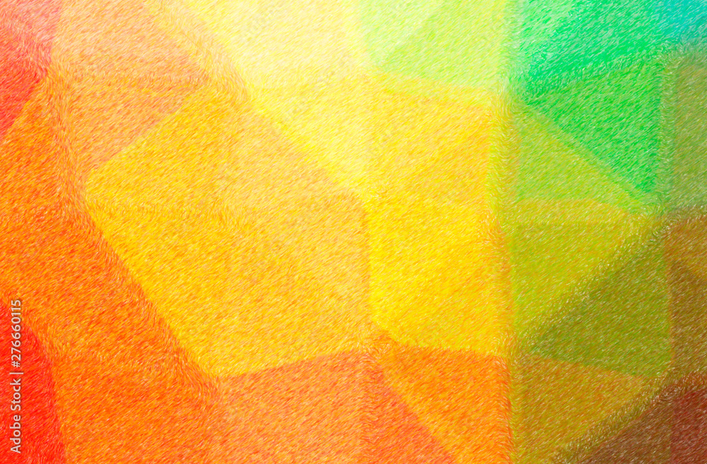 Fototapeta premium Abstract illustration of green, orange, pink, red, yellow Color Pencil High Coverage background