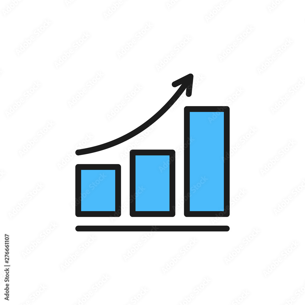 Growing schedule flat color icon. Isolated on white background Growing schedule flat color icon. Isolated on white background