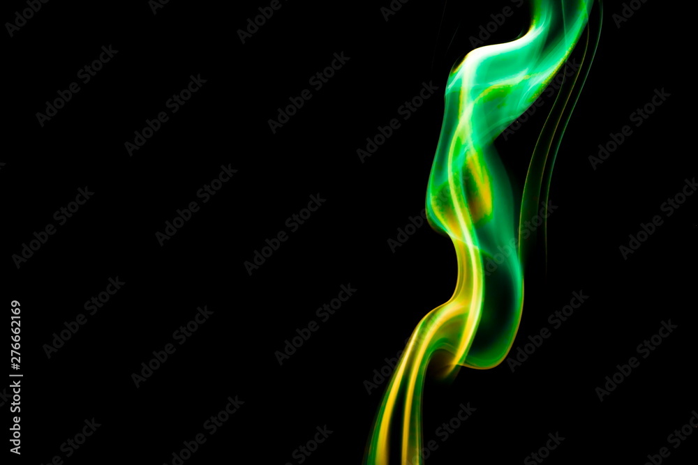 Colored smoke on black background Colored smoke on black background