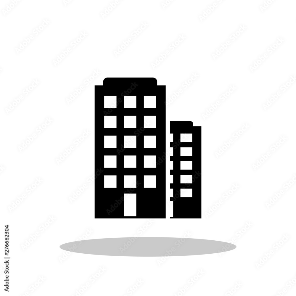 Building / Real estate icon in trendy flat style. Vector Illustration EPS 10. Building / Real estate icon in trendy flat style. Vector Illustration EPS 10.