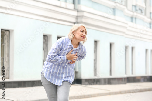Mature woman suffering from...