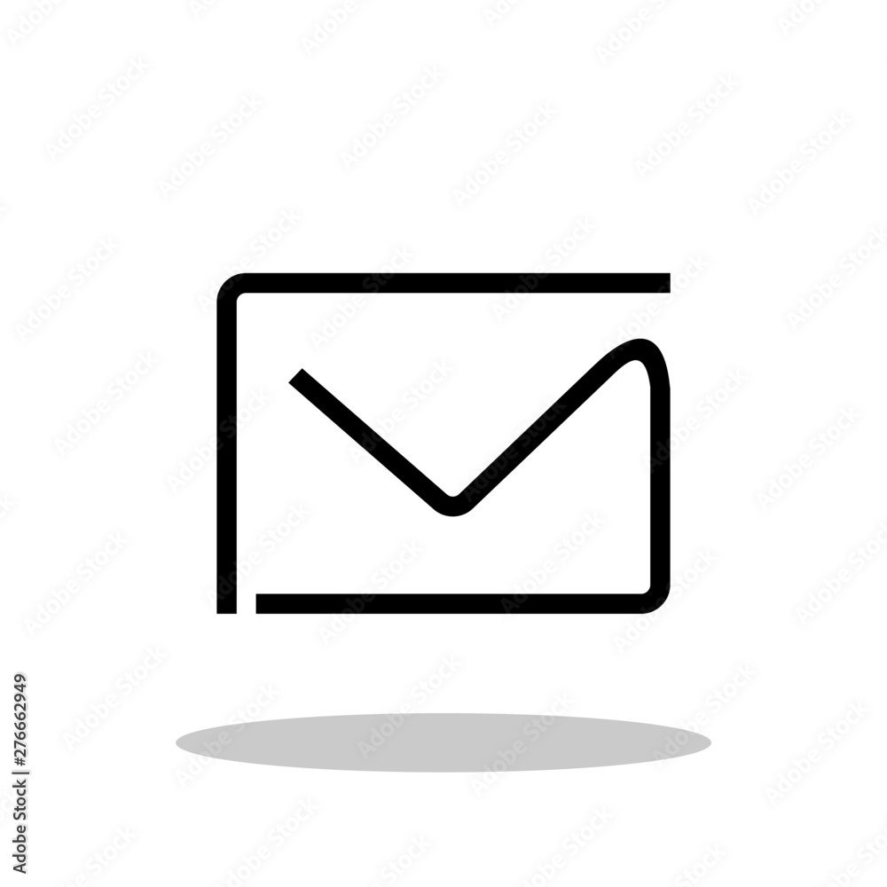Mail / Message / Email line icon in modern trendy flat style. Vector Illustration EPS 10. Mail / Message / Email line icon in modern trendy flat style. Vector Illustration EPS 10.
