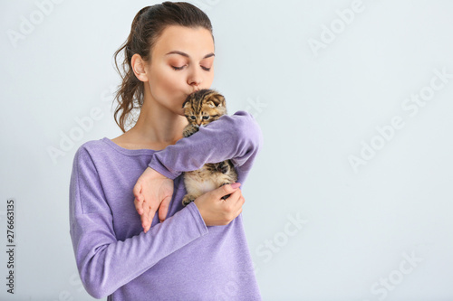 Beautiful young woman with ...