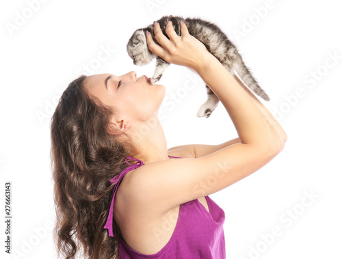 Beautiful young woman with ...