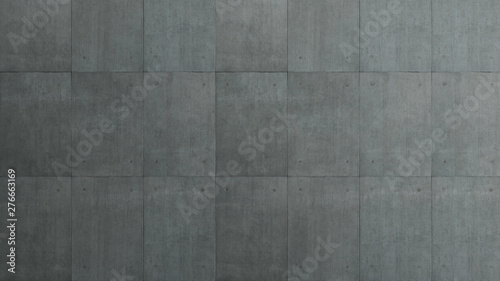 Industrial Loft style grey concrete cement square tiles wall background .