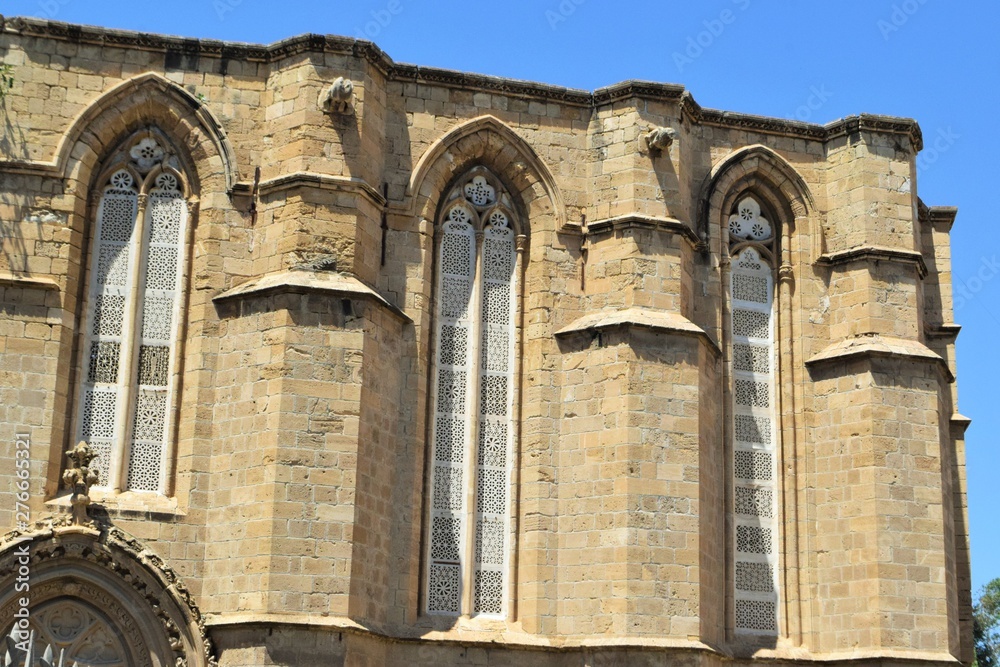 Old history stone building in Cyprus