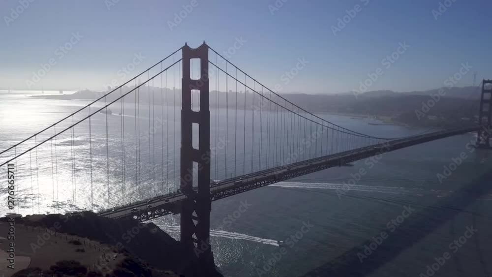 Panoramic shot of Golden Gate Bridge in San Francisco, California. Panoramic shot of Golden Gate Bridge in San Francisco, California.