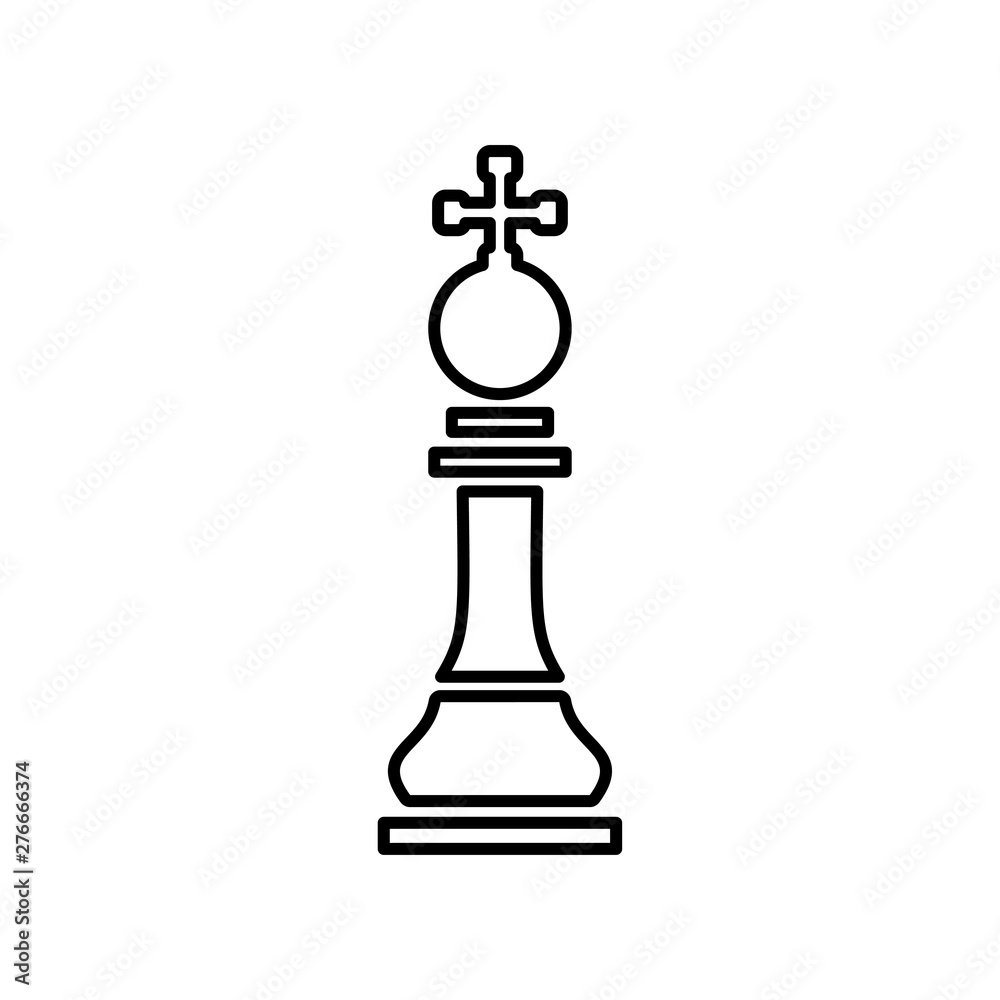 Chess symbol icon vector illustration Chess symbol icon vector illustration