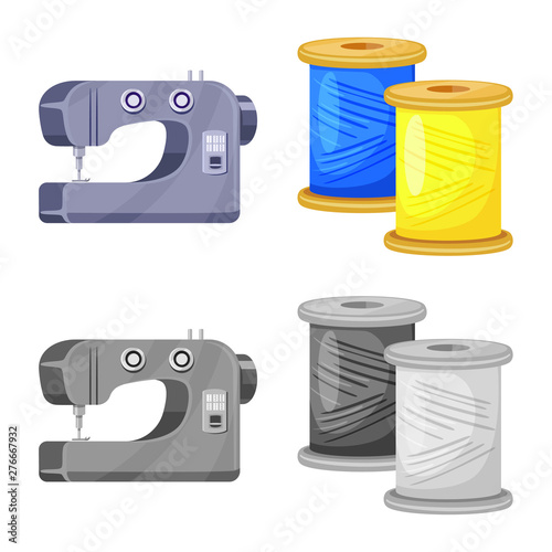 Isolated object of craft and handcraft sign. Collection of craft and industry stock symbol for web.