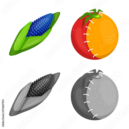 Vector design of test and synthetic symbol. Set of test and laboratory stock vector illustration.