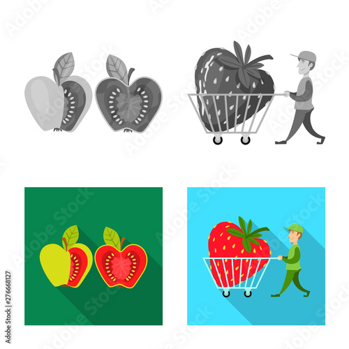 Vector design of test and synthetic icon. Set of test and laboratory vector icon for stock.
