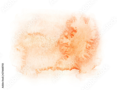 Hand painted watercolor gold texture. Hand drawn illustration isolated on white background.