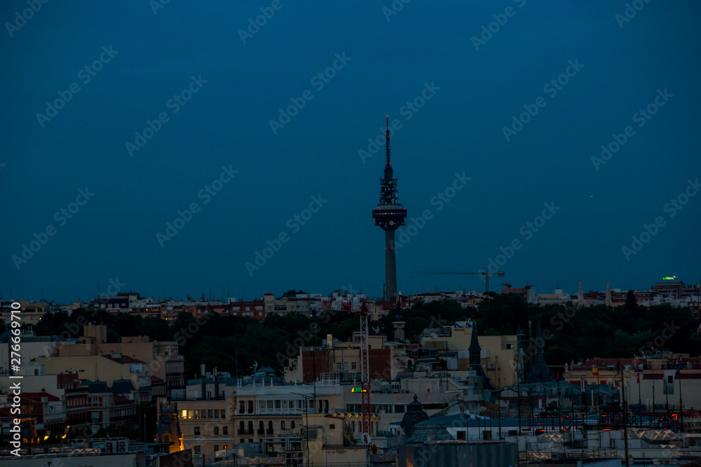 Obraz premium Madrid Spain skyline