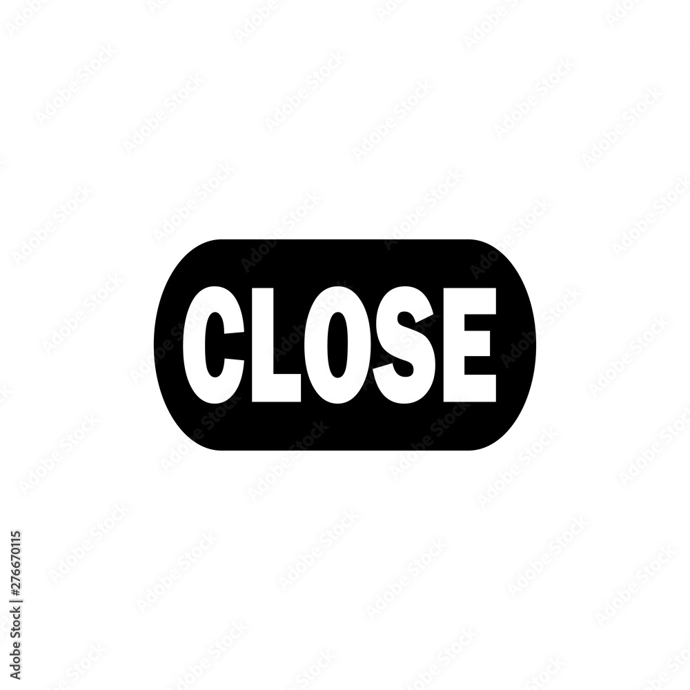 Close symbol icon vector illustration Close symbol icon vector illustration