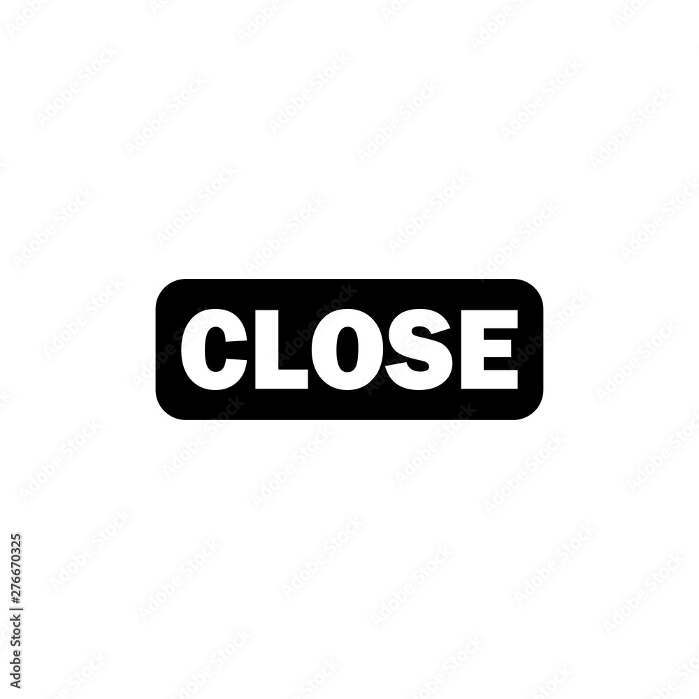 Close symbol icon vector illustration Close symbol icon vector illustration