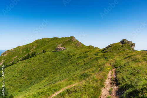 Beautiful mountain view from the path to Eho hut in Central Balkan national park, Old mountain, Bulgaria. photo