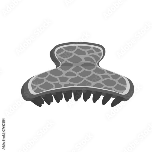 Vector illustration of comb and hairpins symbol. Set of comb and decoration vector icon for stock.