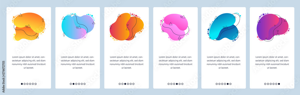 Website and mobile app onboarding screens vector template Stock Vector ...
