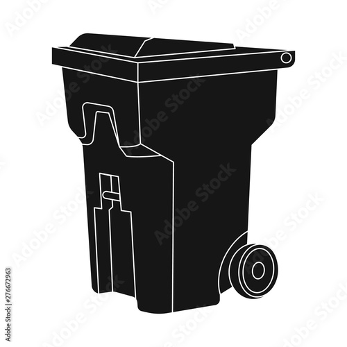 Vector design of refuse and junk logo. Collection of refuse and waste vector icon for stock.