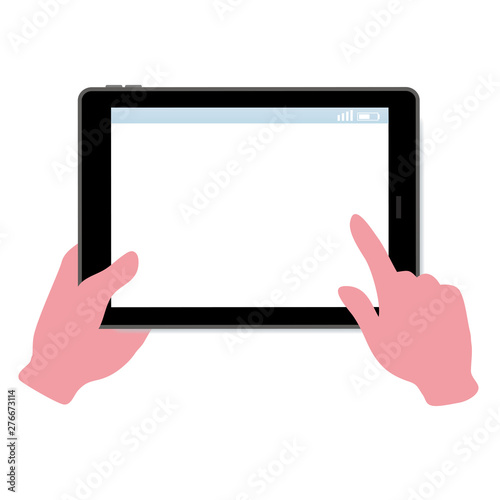 デジタル家電　タブレット　イラスト