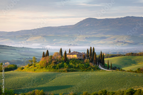 Countryside near Pienza  Tuscany  Italy